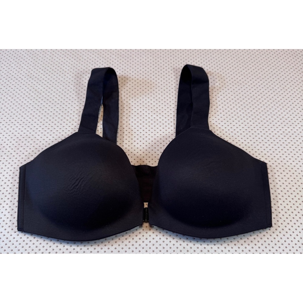 Spanx Bra-llelujah Full Coverage Front Closure Bra Wireless Black 36B 1437R